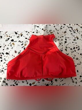 Prana Coral-Red Sports Bralette